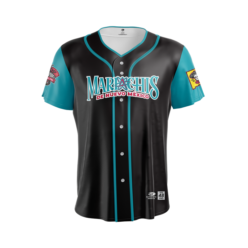 Albuquerque Isotopes Jersey-Mariachis Black/Teal Sublimated