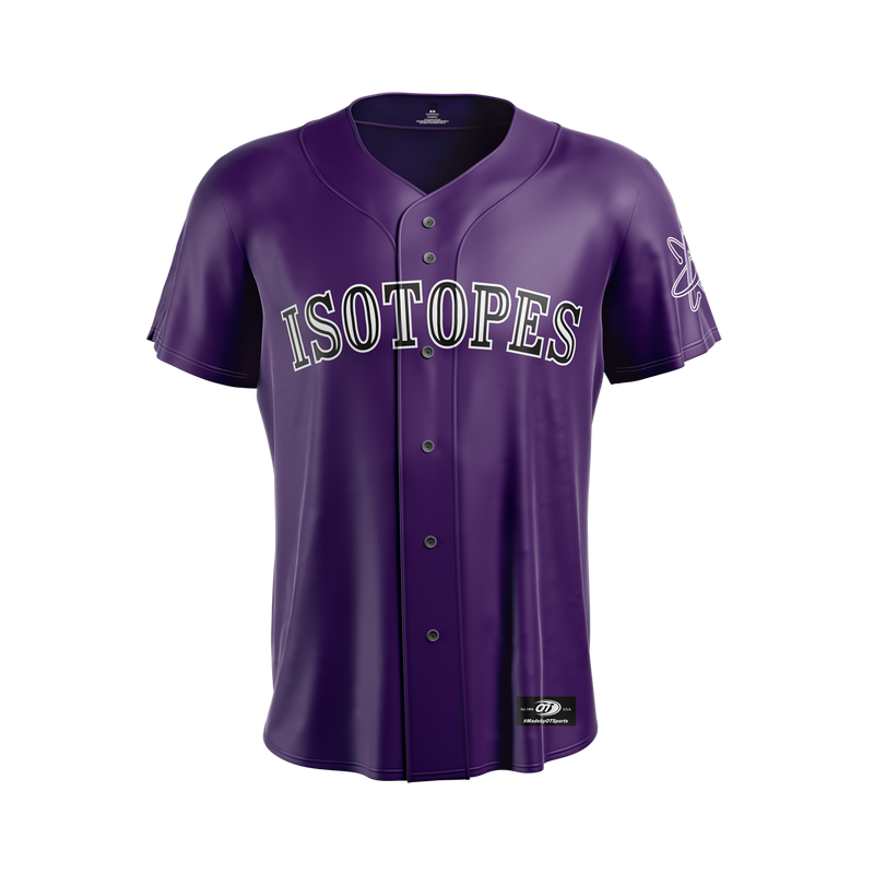 Albuquerque Isotopes Jersey-Purple Replica Sublimated