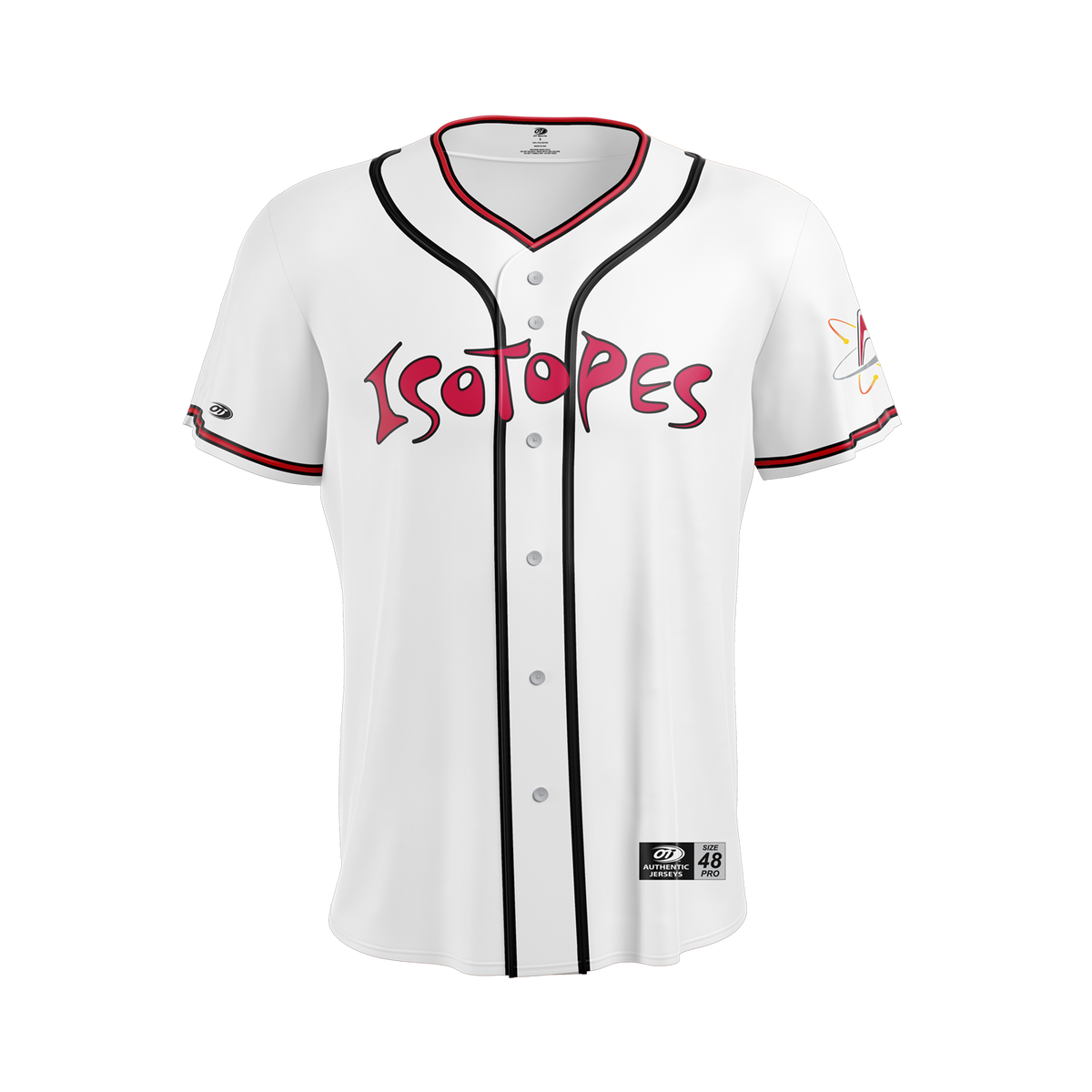 Albuquerque Isotopes Jersey-White Replica Sublimated