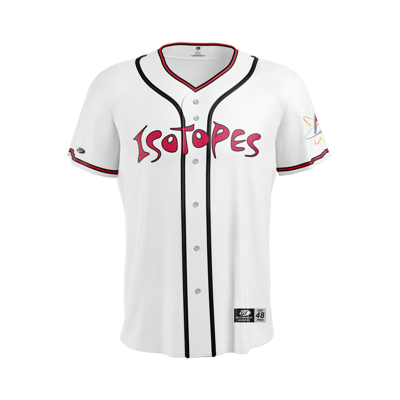 Albuquerque Isotopes Jersey-White Replica Sublimated