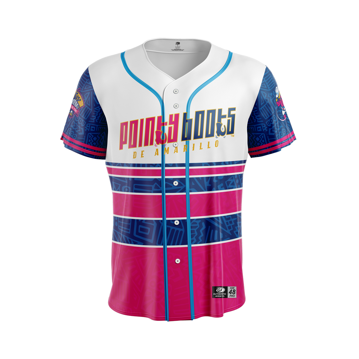 Amarillo Sod Poodles White Pointy Boots Jersey