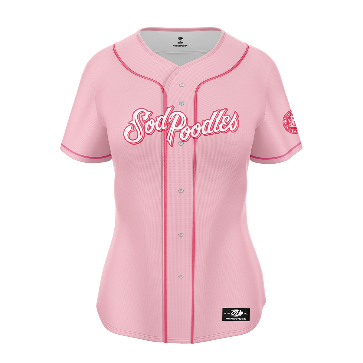 Amarillo Sod Poodles Women's Pink Sublimated Jersey