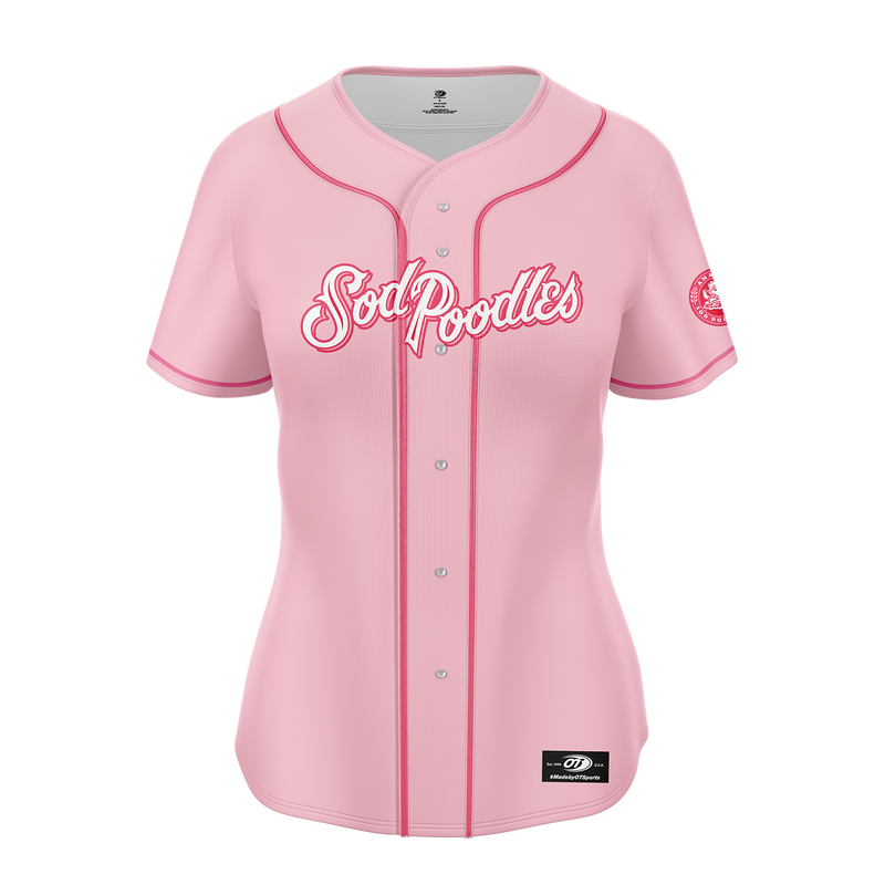 Amarillo Sod Poodles Women's Pink Sublimated Jersey