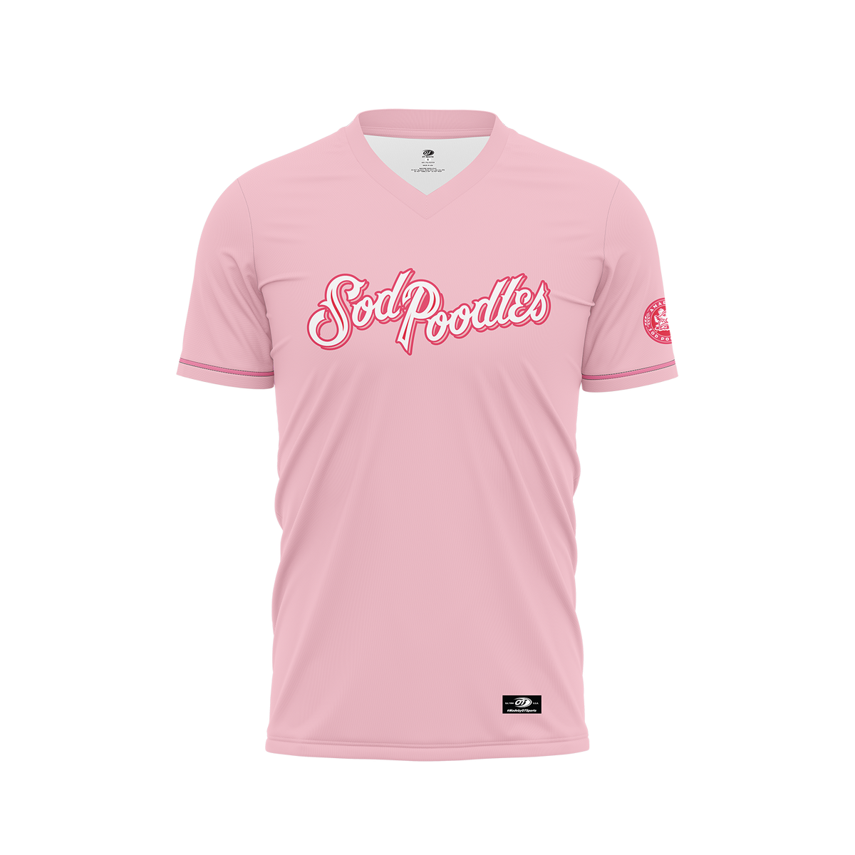 Amarillo Sod Poodles Toddler Pink Sublimated Jersey