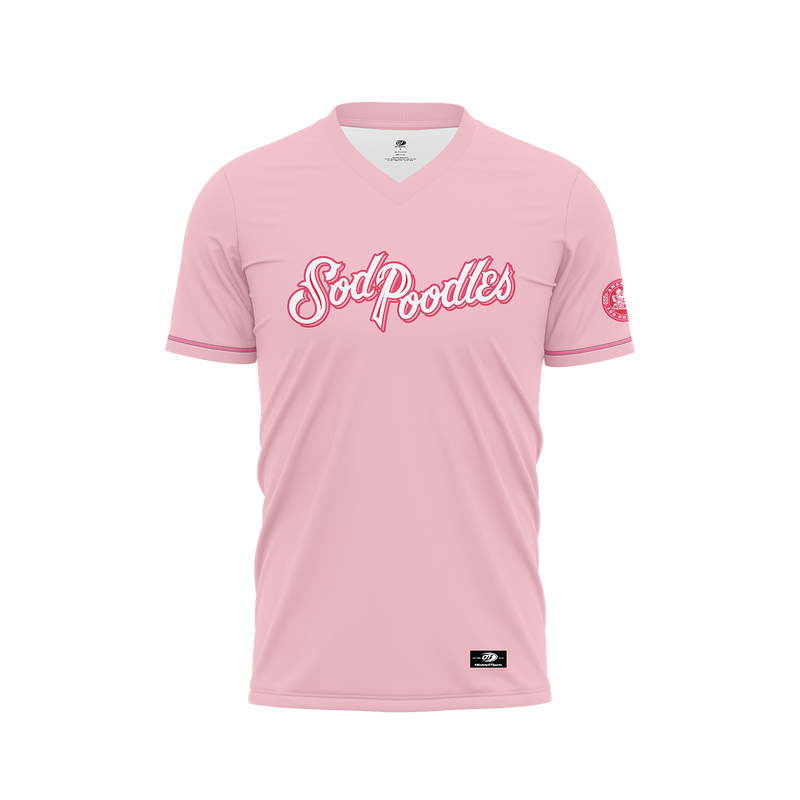 Amarillo Sod Poodles Toddler Pink Sublimated Jersey