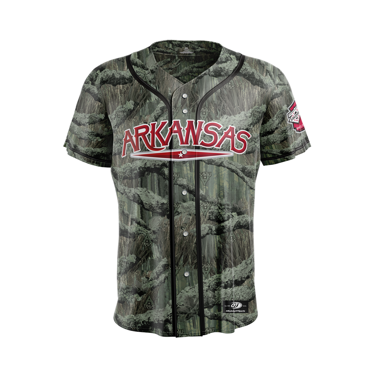 Arkansas Travelers OT Sports Youth Alternate Camo Replica Jersey