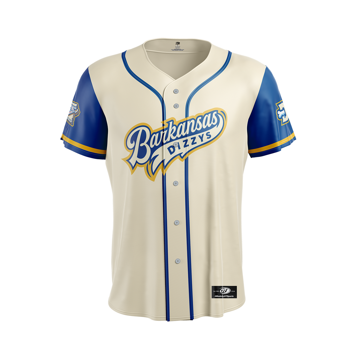 Barkansas Dizzys OT Sports Adult Cream Replica Jersey