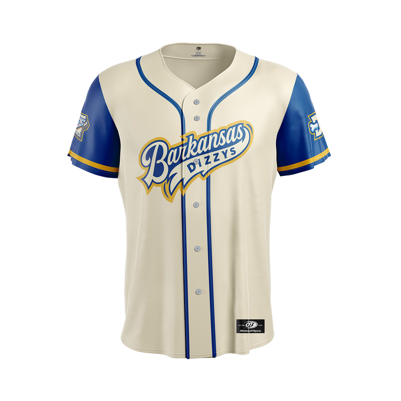 Barkansas Dizzys OT Sports Adult Cream Replica Jersey