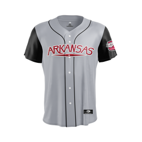 Arkansas Travelers OT Sports Adult Road Grey Replica Jersey