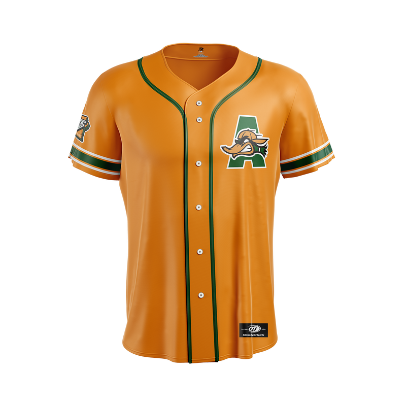 Mad Mallards OT Sports Youth Orange Replica Jersey