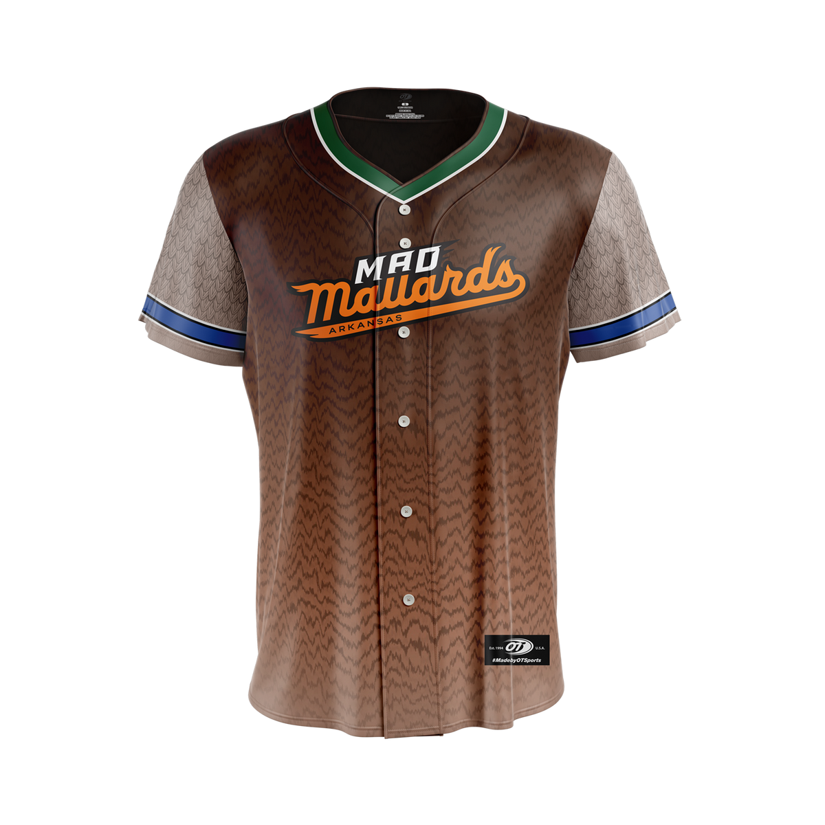 Mad Mallards OT Sports Adult Duck Replica Jersey