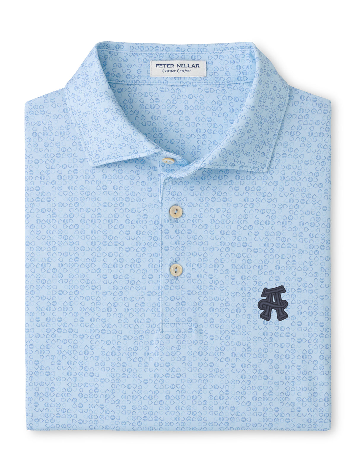 Asheville Tourists Peter Millar Bases Loaded Performance Jersey Polo