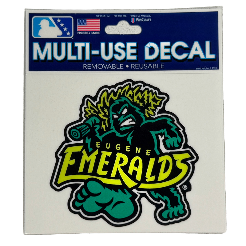 Eugene Emeralds WinCraft Primary Sasquatch Decal