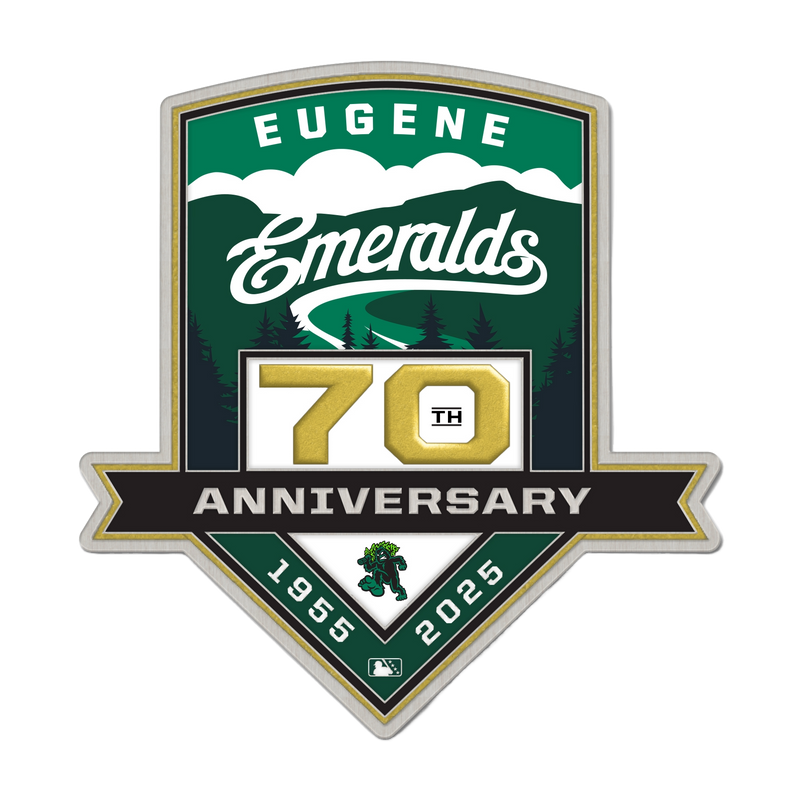 Eugene Emeralds WinCraft 70th Anniversary Pin