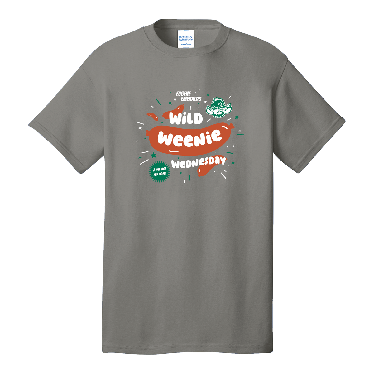 Eugene Emeralds Wild Weenie Wednesday T-Shirt