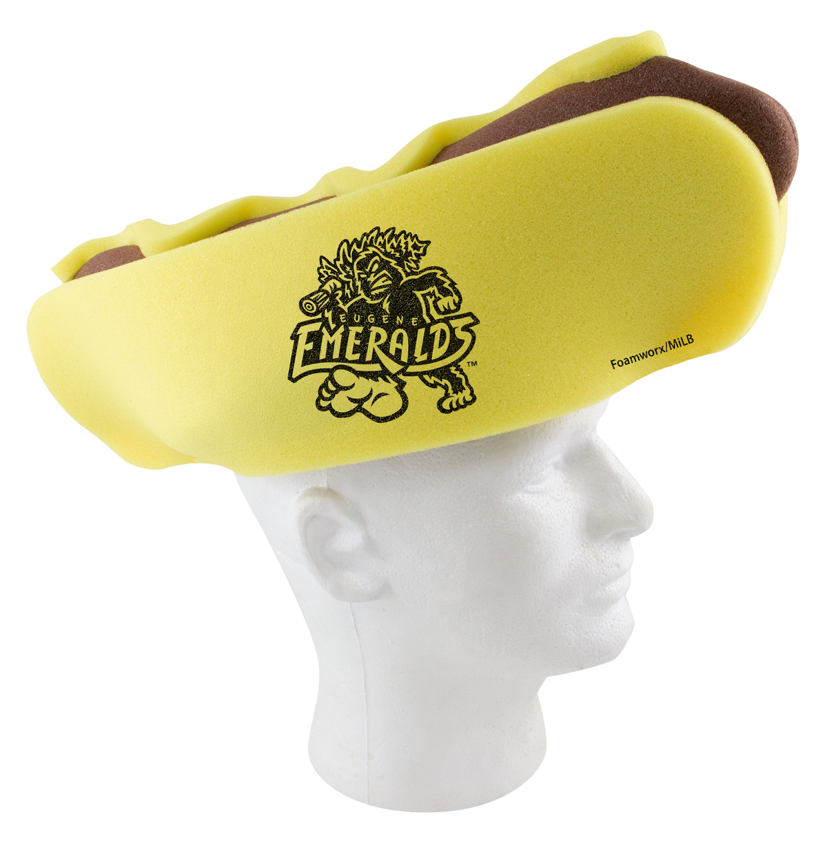 Eugene Emeralds FoamWorx Foam Hot Dog Hat