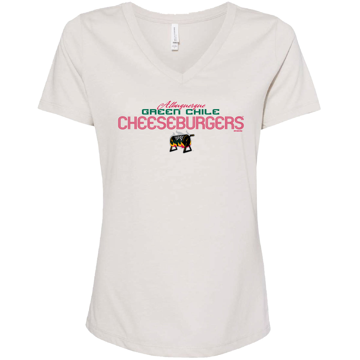 Albuquerque Isotopes Tee-Wmn Green Chile Cheeseburgers Joni