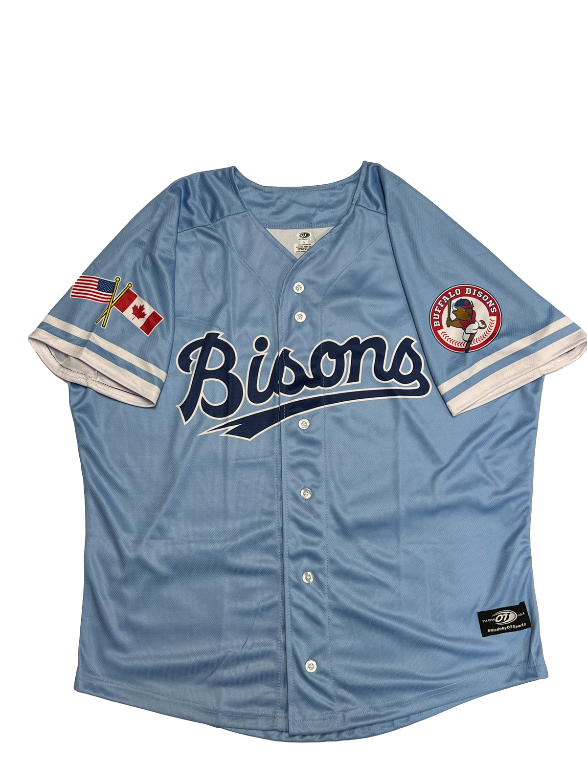 Buffalo Bisons Sublimated Alt Lt Blue Replica Jersey