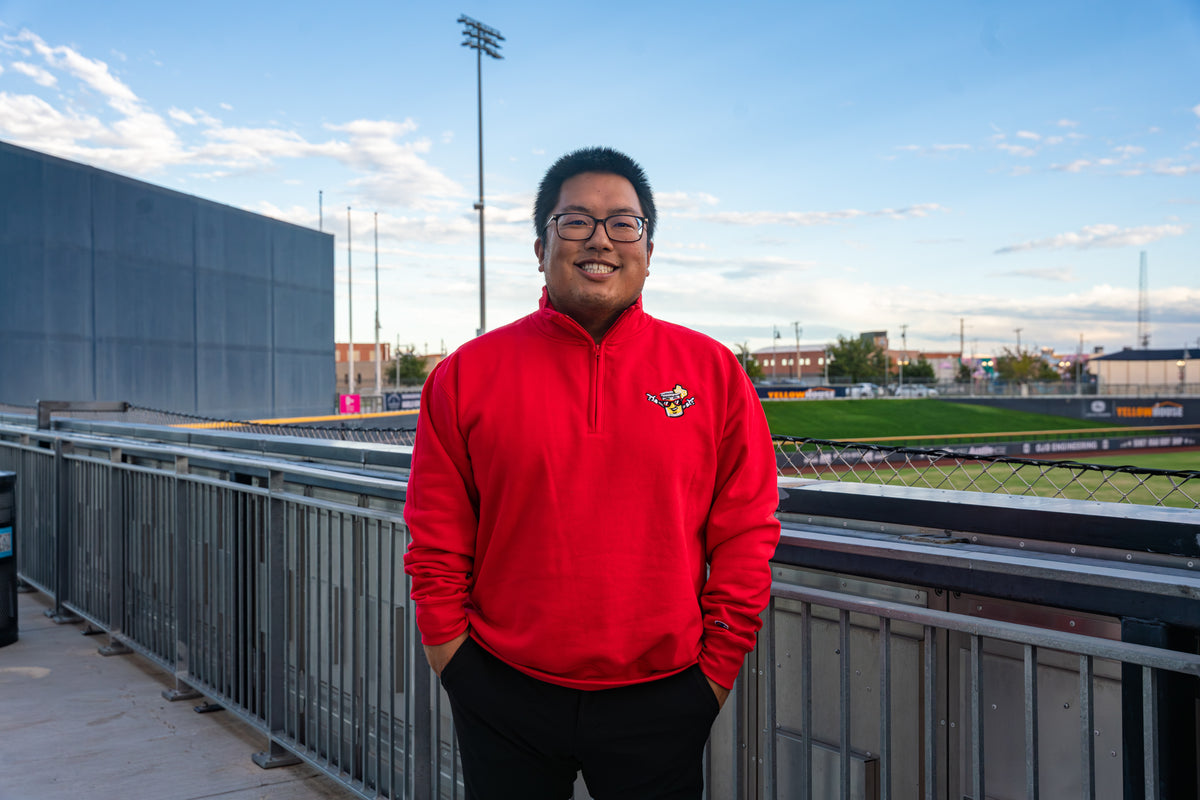 Chiltons Red Champion 1/4 Zip