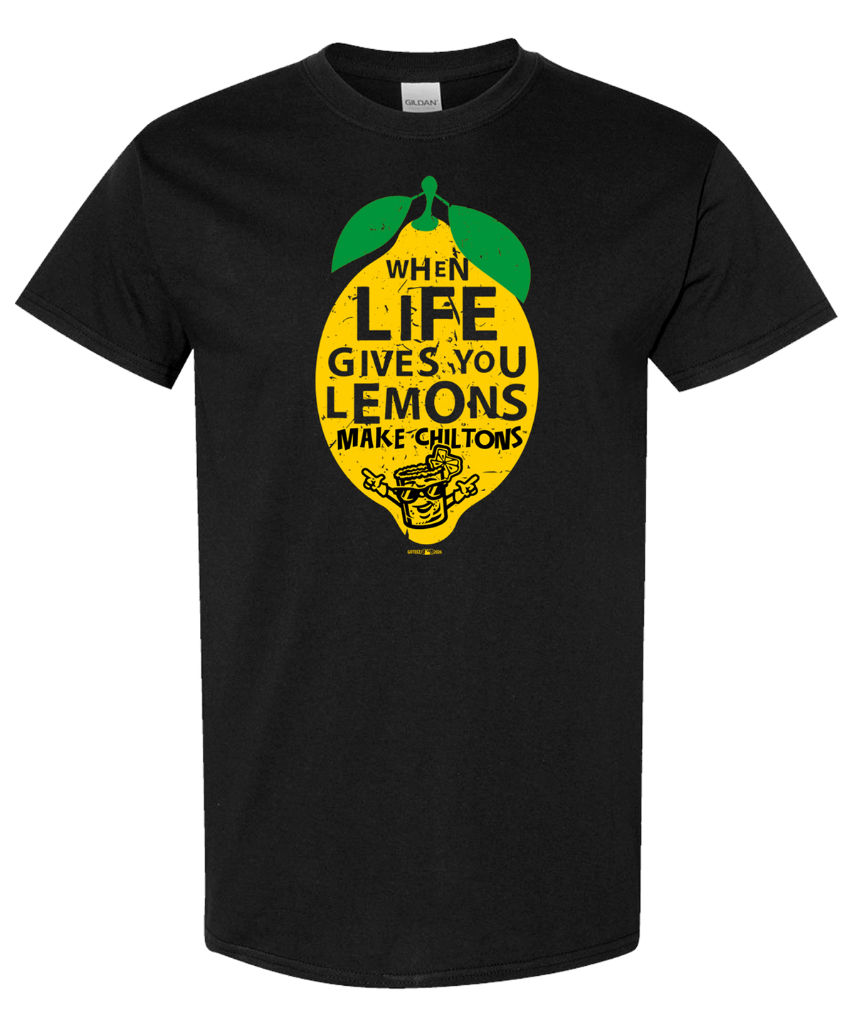 Chiltons Life Lemons Black Tee
