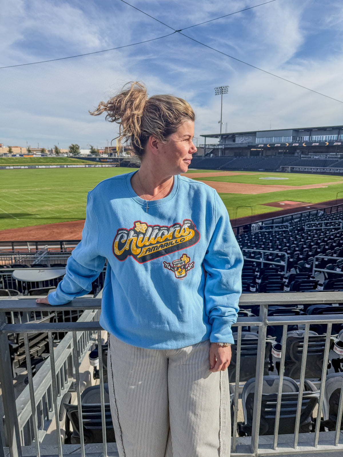 Chiltons '47 Carolina Blue Headline Crewneck