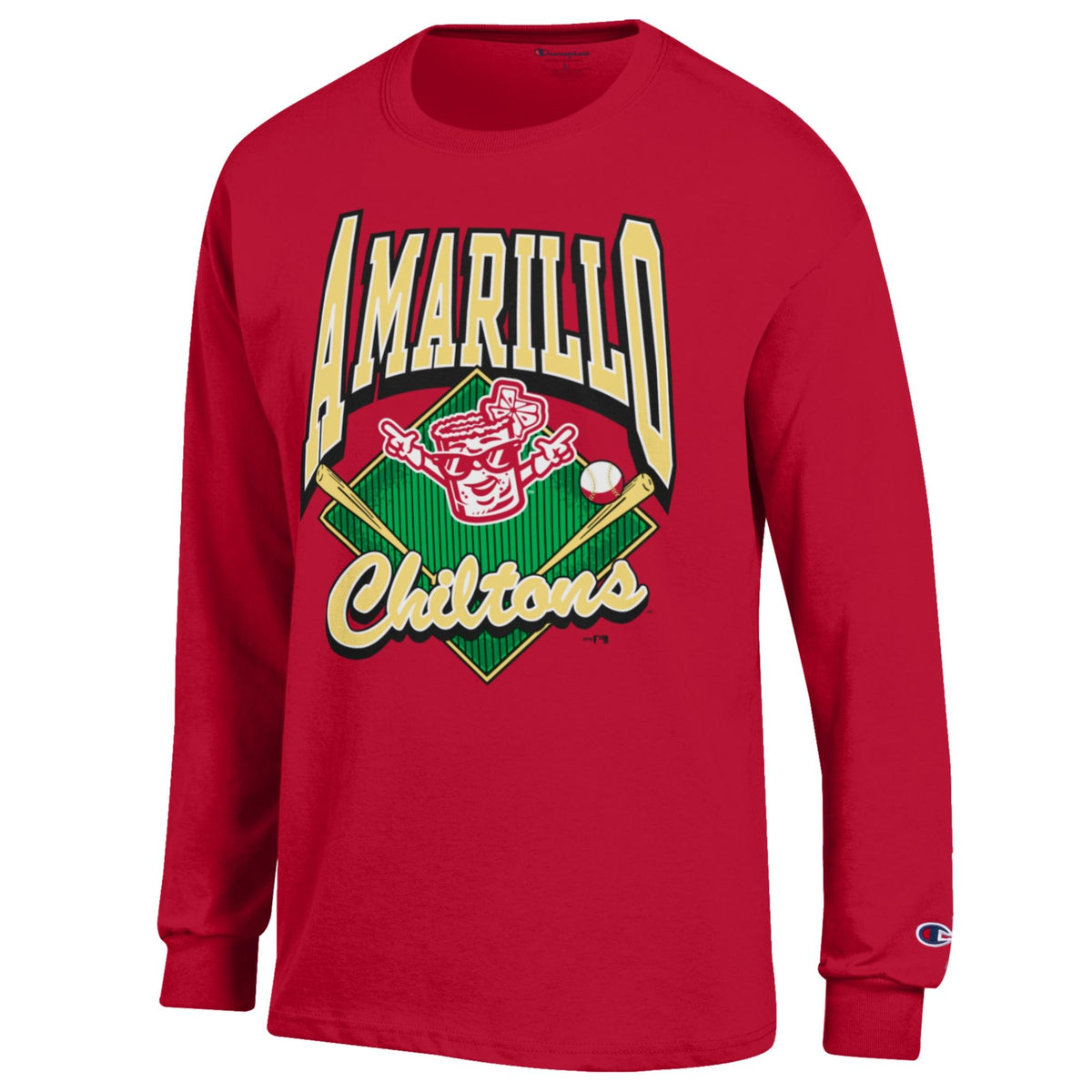 Chiltons Red Long Sleeve Bats Tee