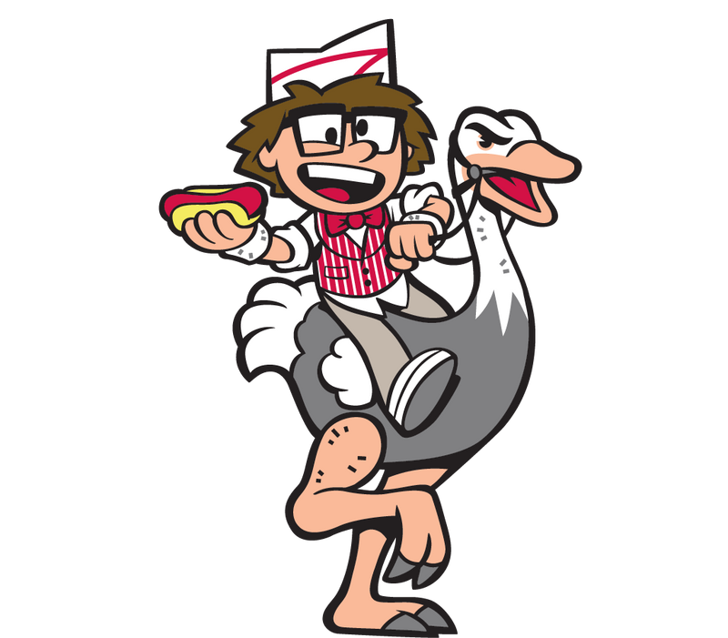 Crazy Hot Dog Vendor Sticker