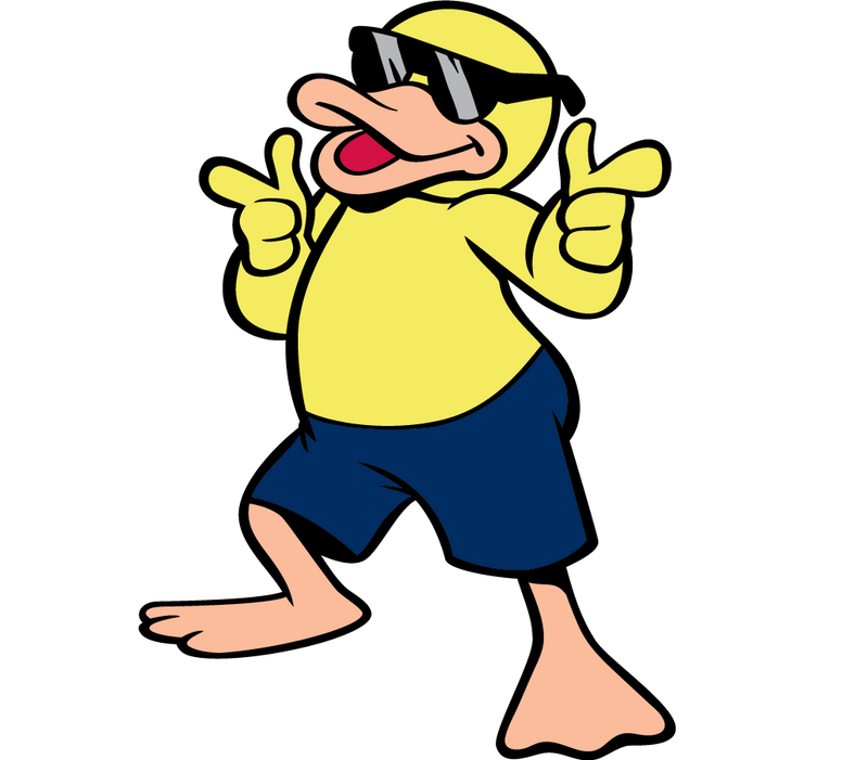 Quack the Duck Sticker
