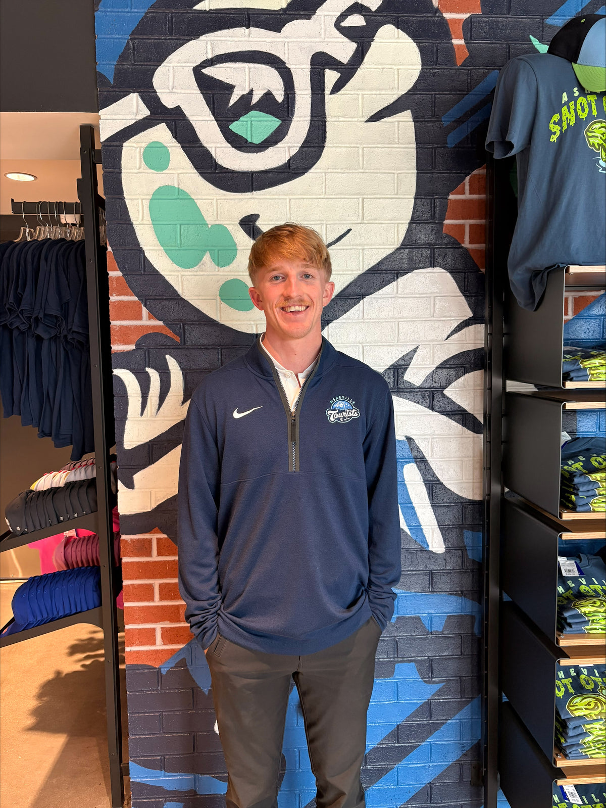 The Asheville Tourists Nike 1/4 Zip