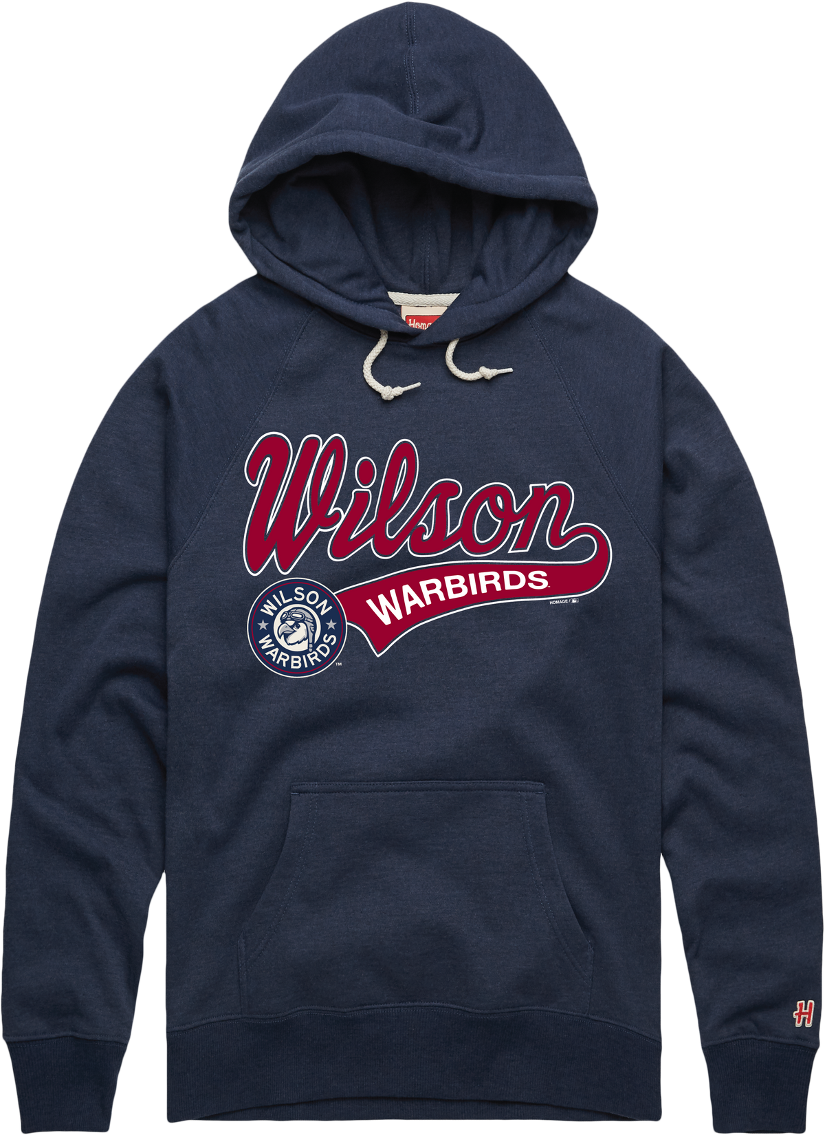 Wilson Warbirds Homage Navy Script Mens Hoodie