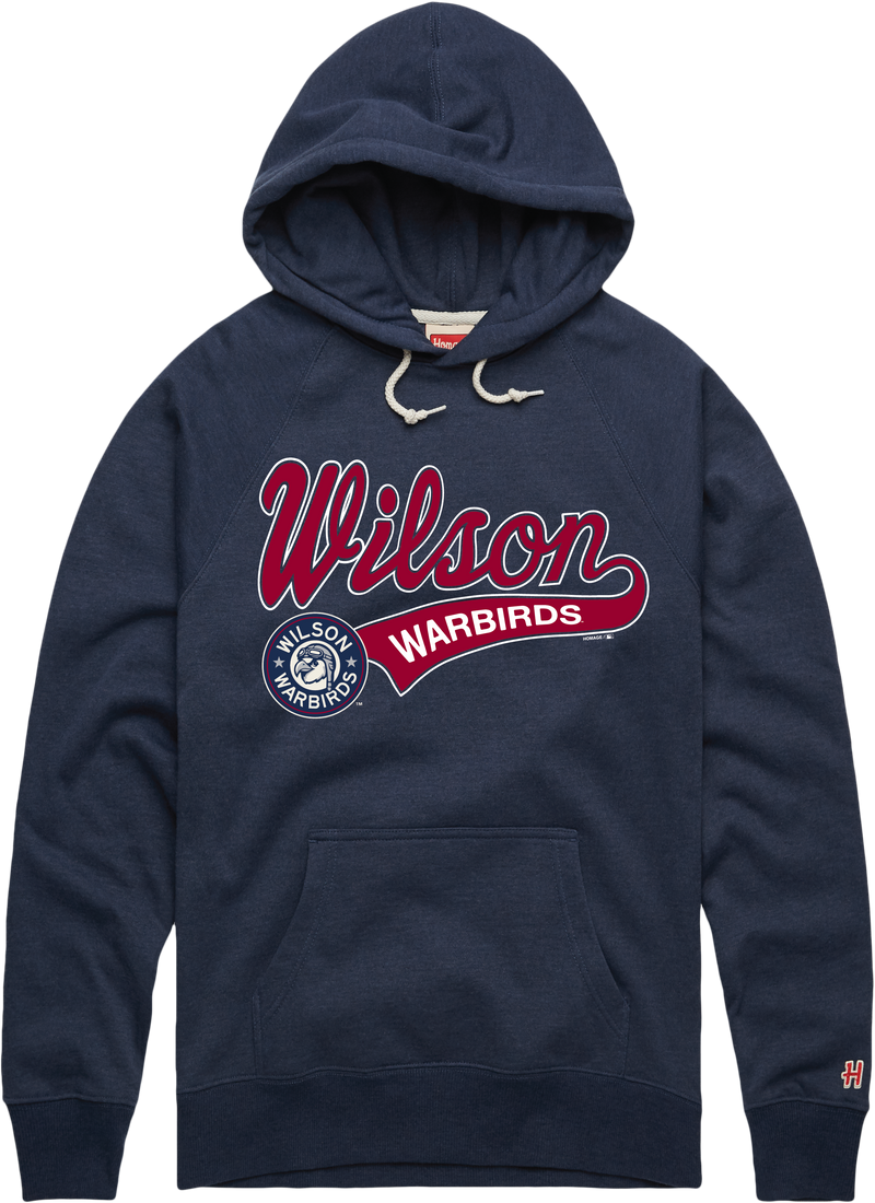 Wilson Warbirds Homage Navy Script Mens Hoodie