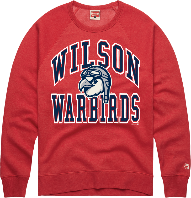 Wilson Warbirds Homage Red Mens Crewneck