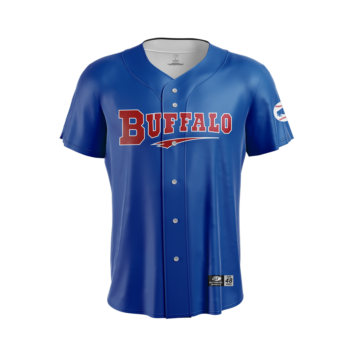 Buffalo Bisons Youth Sublimated Alt Royal Replica Jersey