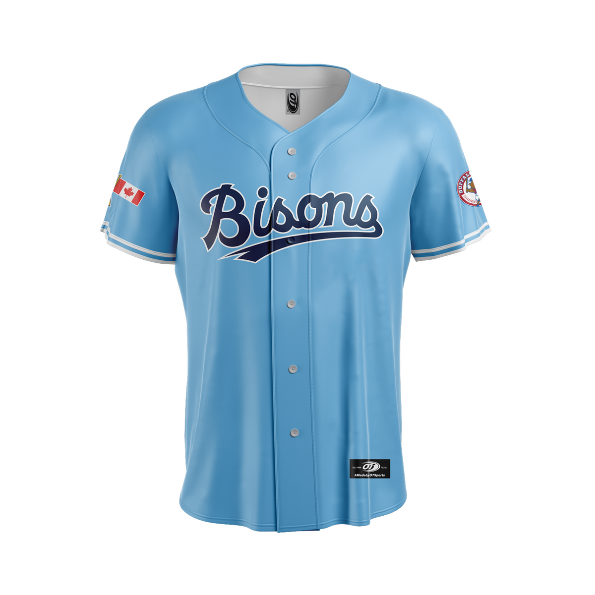 Buffalo Bisons Sublimated Alt Lt Blue Replica Jersey