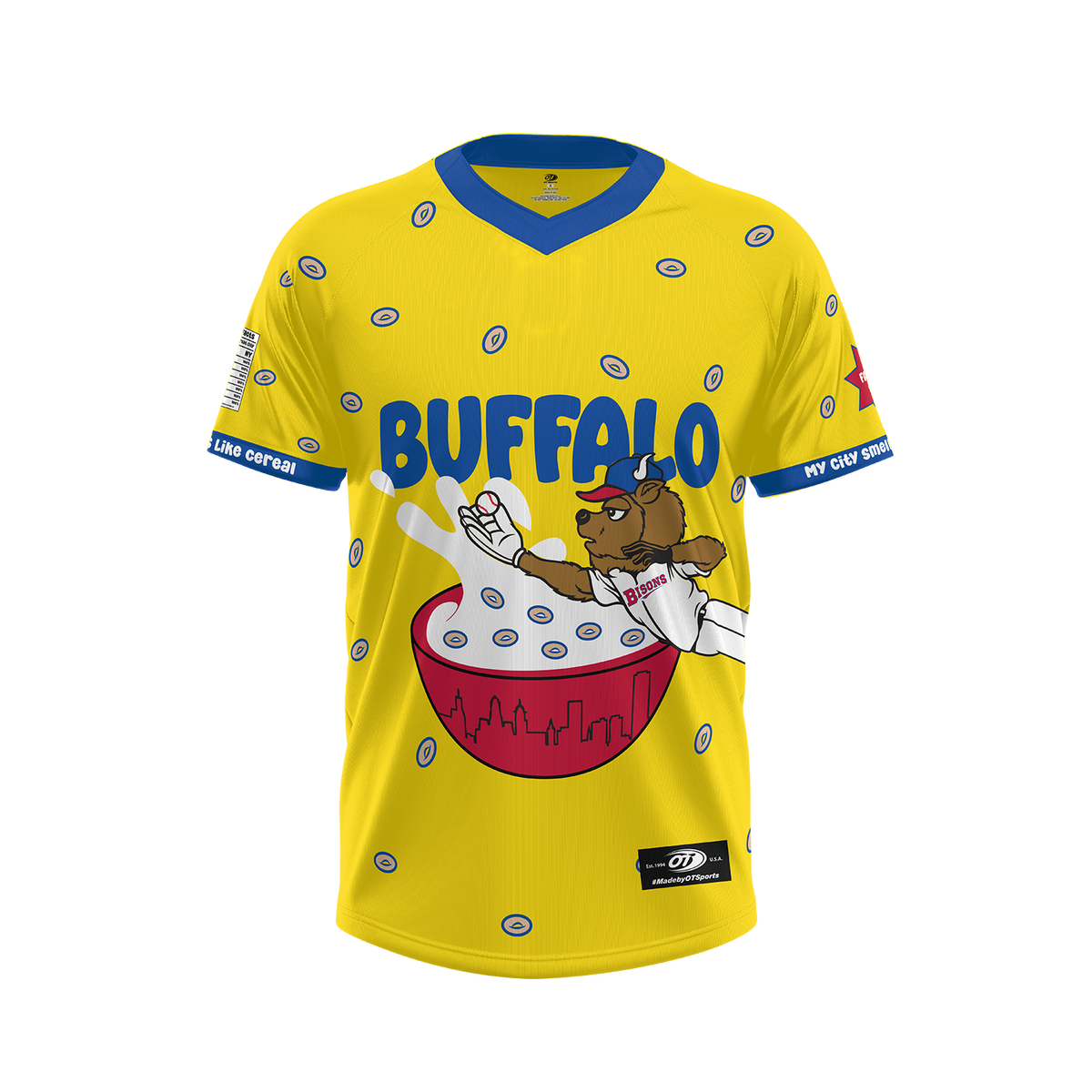 Buffalo Bisons Youth Cereal Sub Blank Replica Jersey