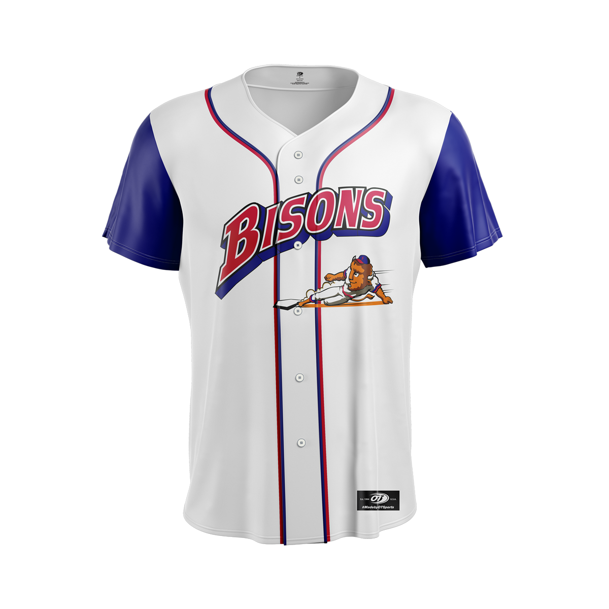Buffalo Bisons Youth Reverse Retro Sub Blank Replica Jersey
