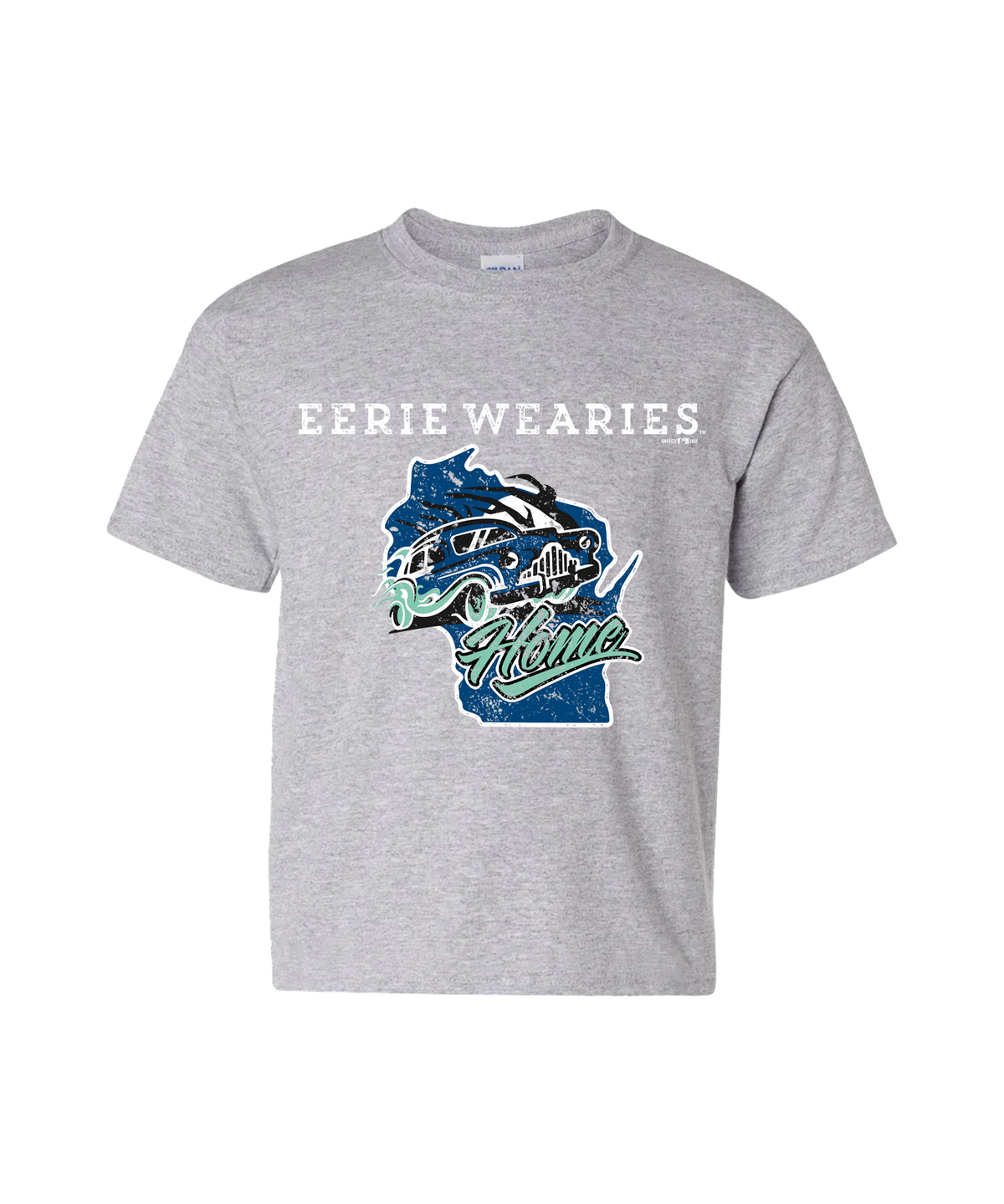 Eerie Wearies Grey Wisconsin Home Youth T-Shirt