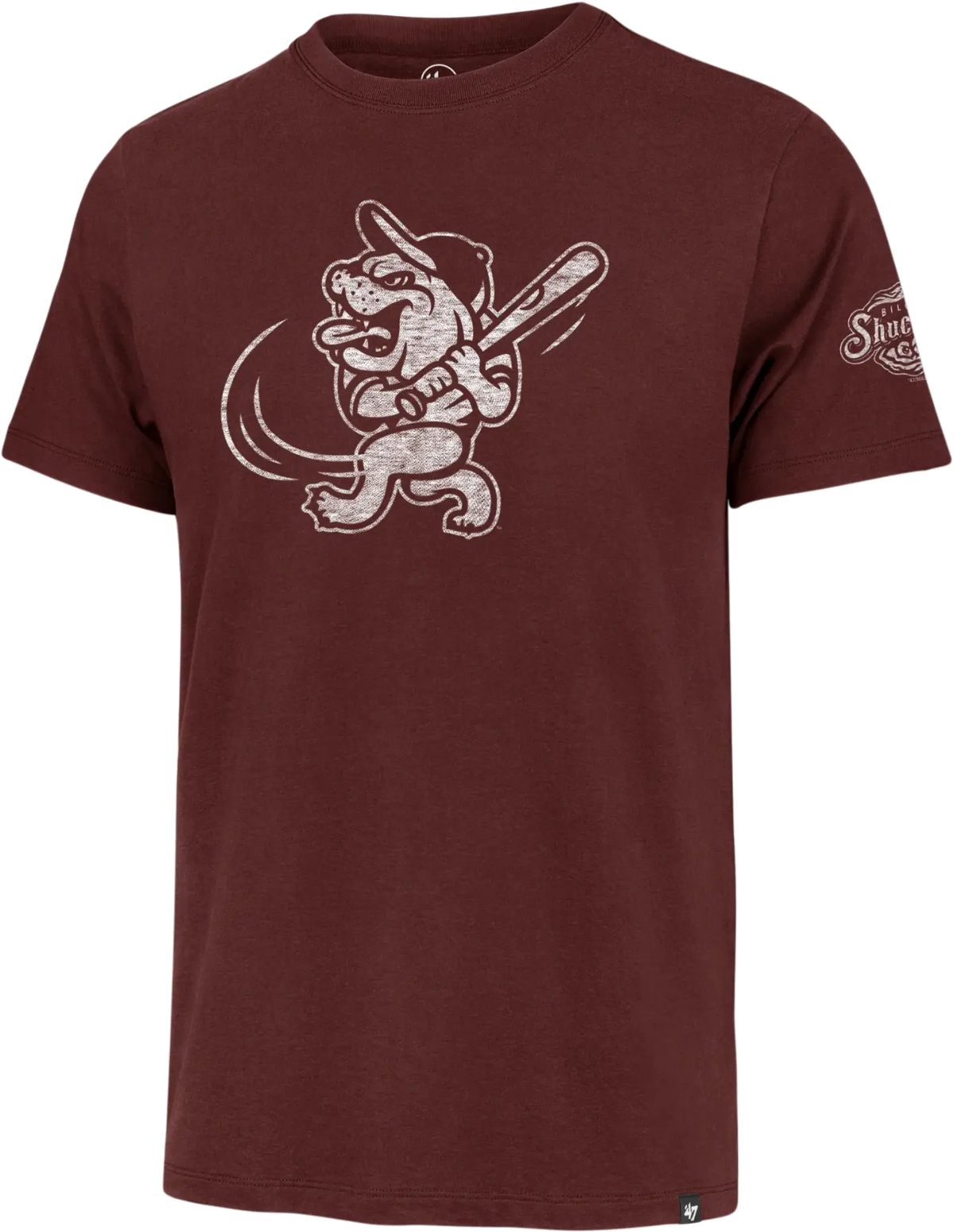 Biloxi Shuckers '47 Brand Co Brand Tee with Mississippi State Preorder Only