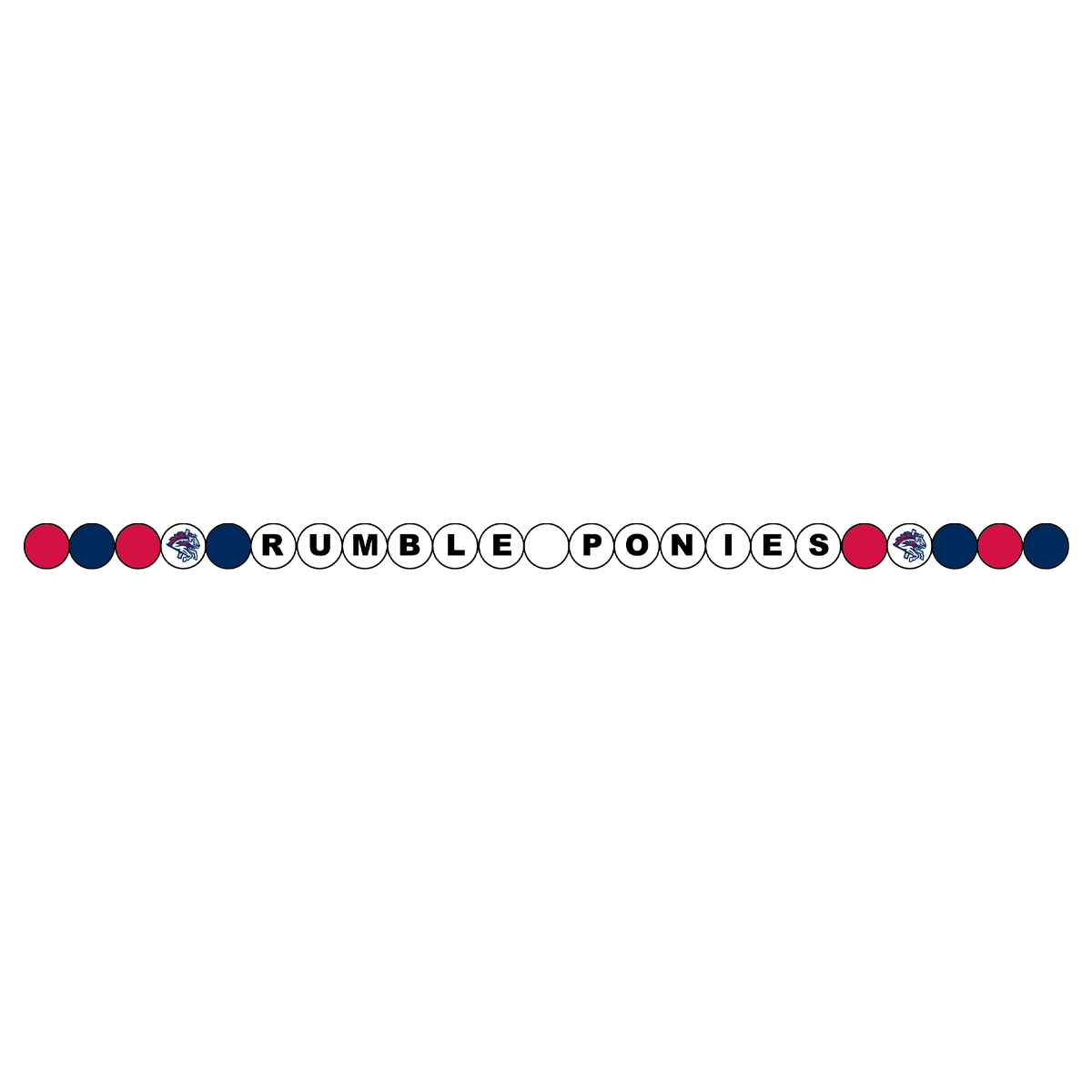 Binghamton Rumble Ponies Friendship Bracelet