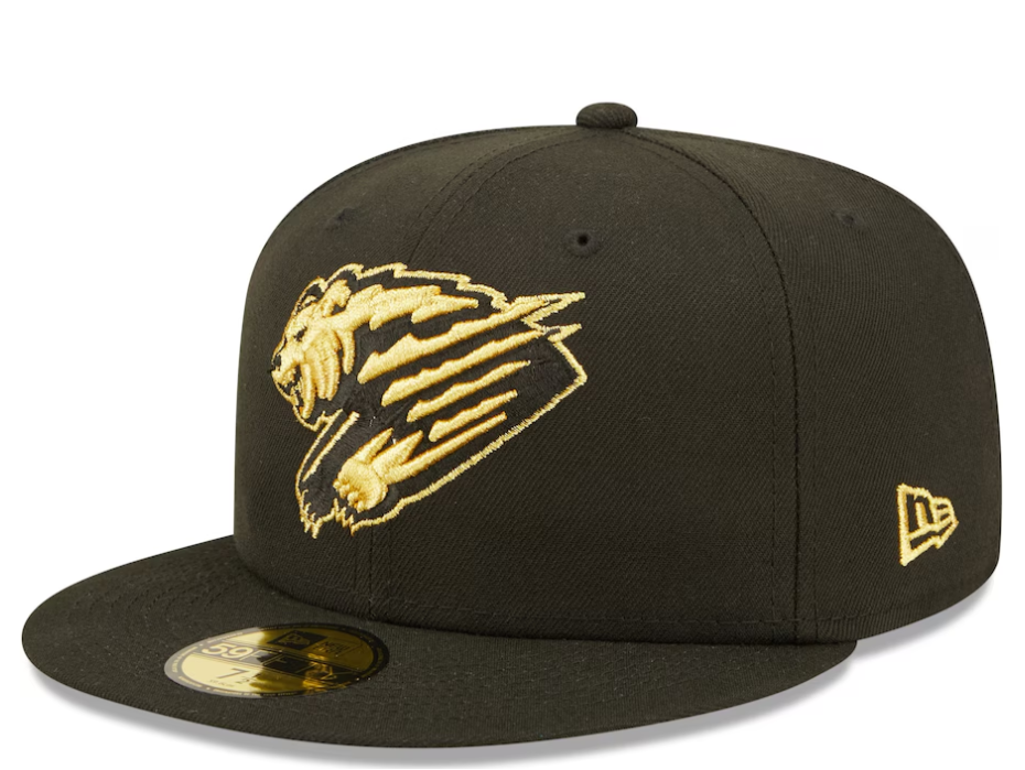 Fresno Grizzlies Black/Gold Alt 5950 On-Field Cap