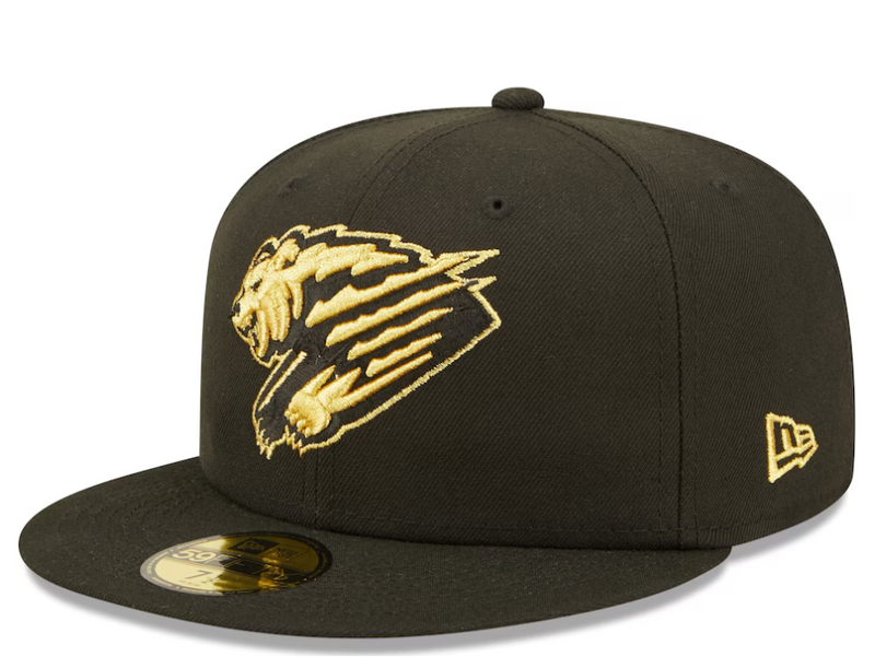 Fresno Grizzlies Black/Gold Alt 5950 On-Field Cap