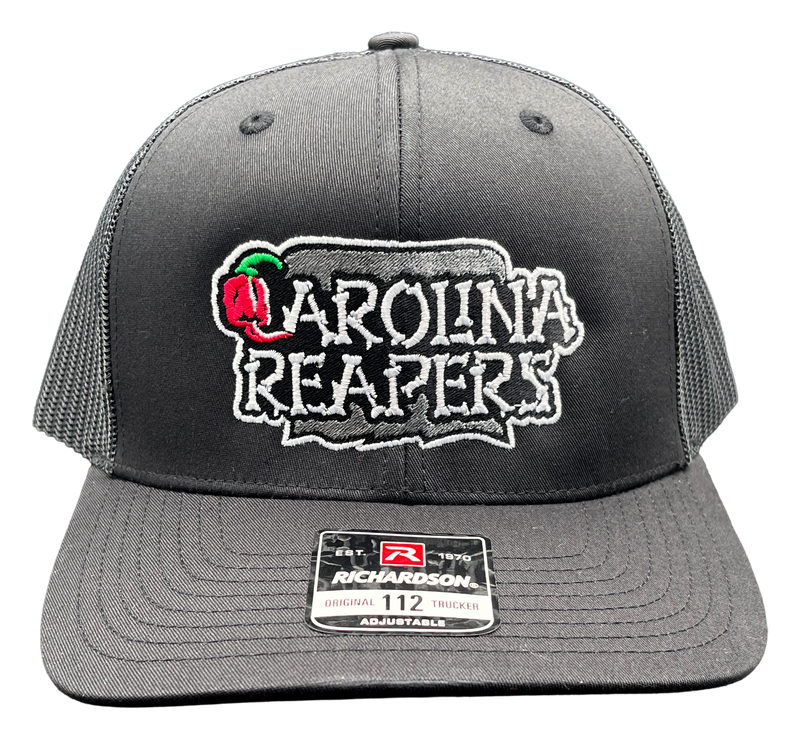 Carolina Reapers Black Trucker Hat