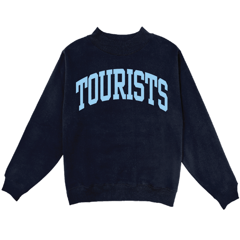 The Asheville Tourists Blue 84 Women's Mock Neck Sweatshirt