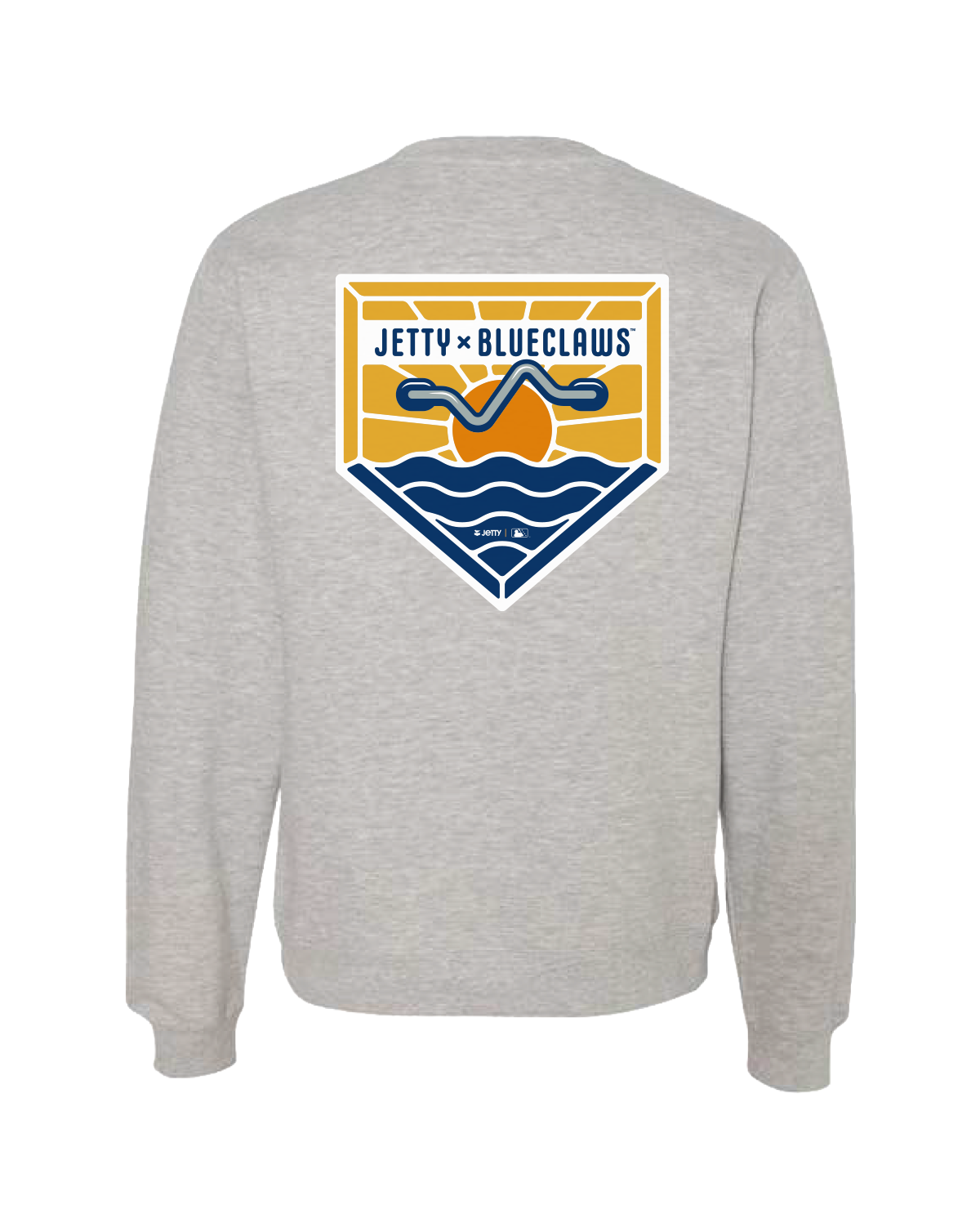 Jersey Shore BlueClaws Jetty X BlueClaws Beach Badge Crewneck Sweatshirt