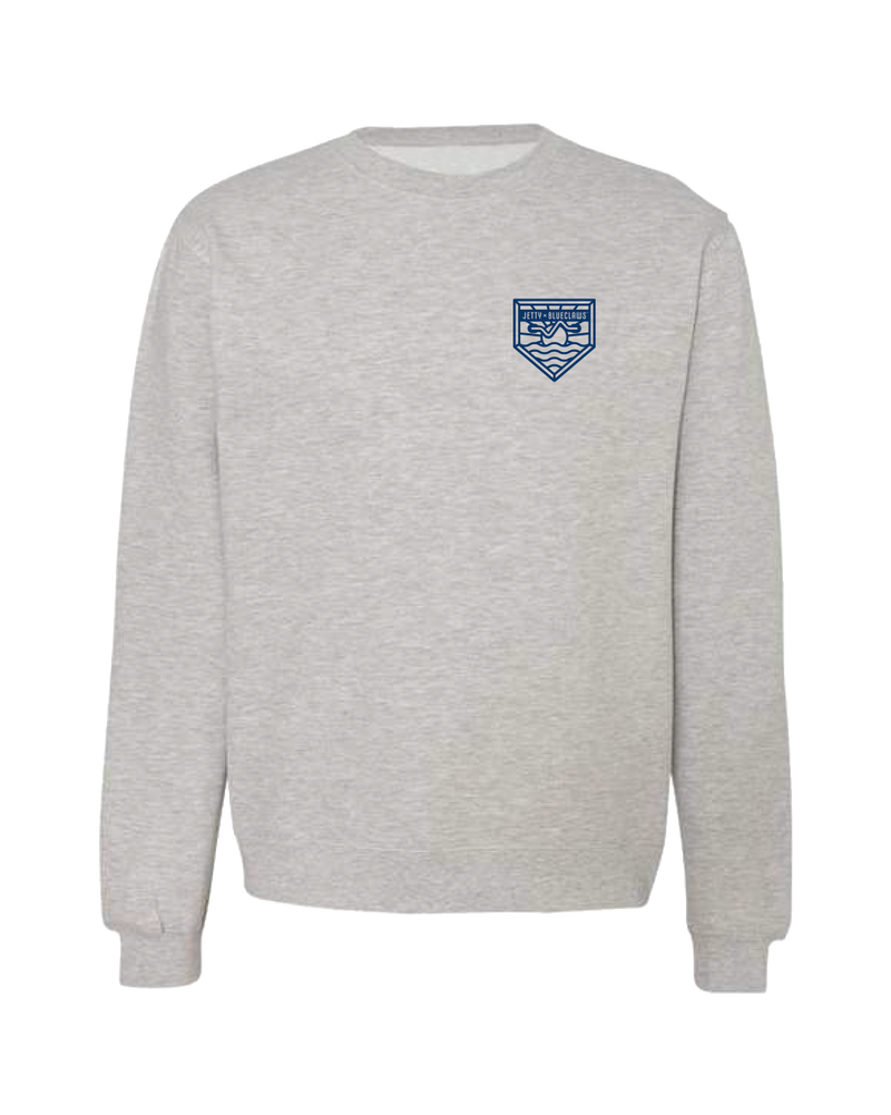 Jersey Shore BlueClaws Jetty X BlueClaws Beach Badge Crewneck Sweatshirt
