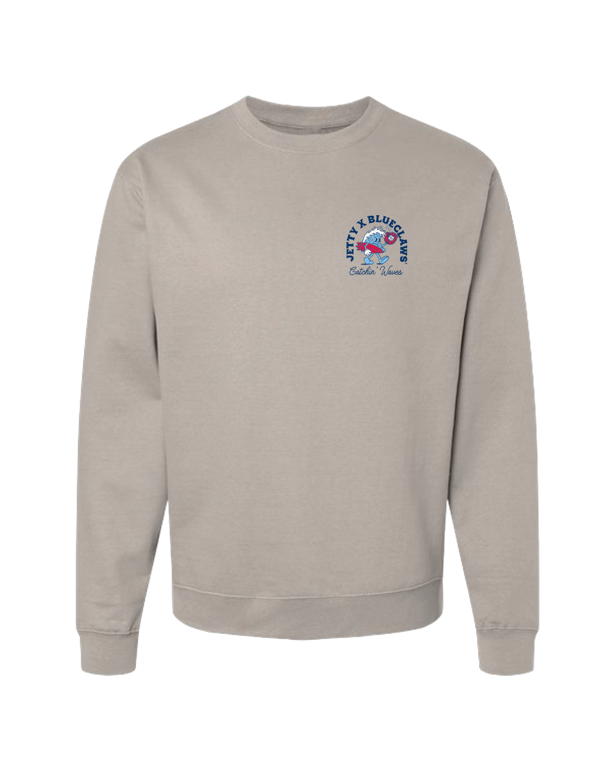 Jersey Shore BlueClaws Jetty X BlueClaws Catchin' Waves Crewneck Sweatshirt