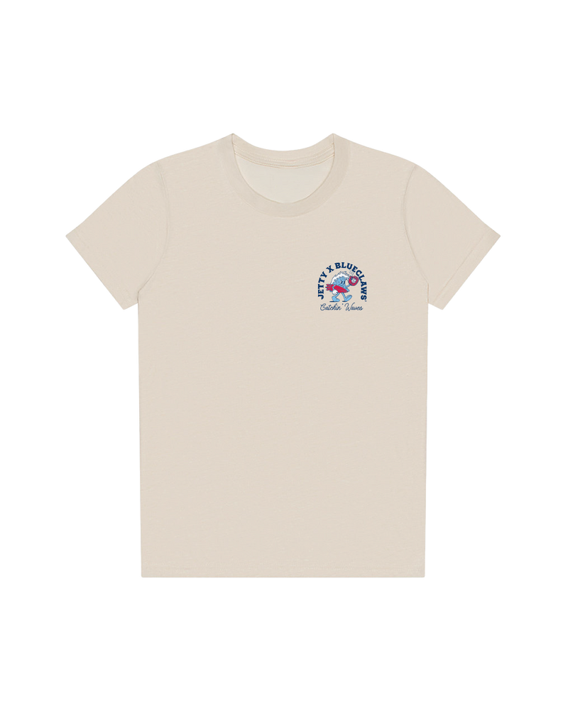 Jersey Shore BlueClaws Jetty X BlueClaws Collab Catchin' Waves T-Shirt