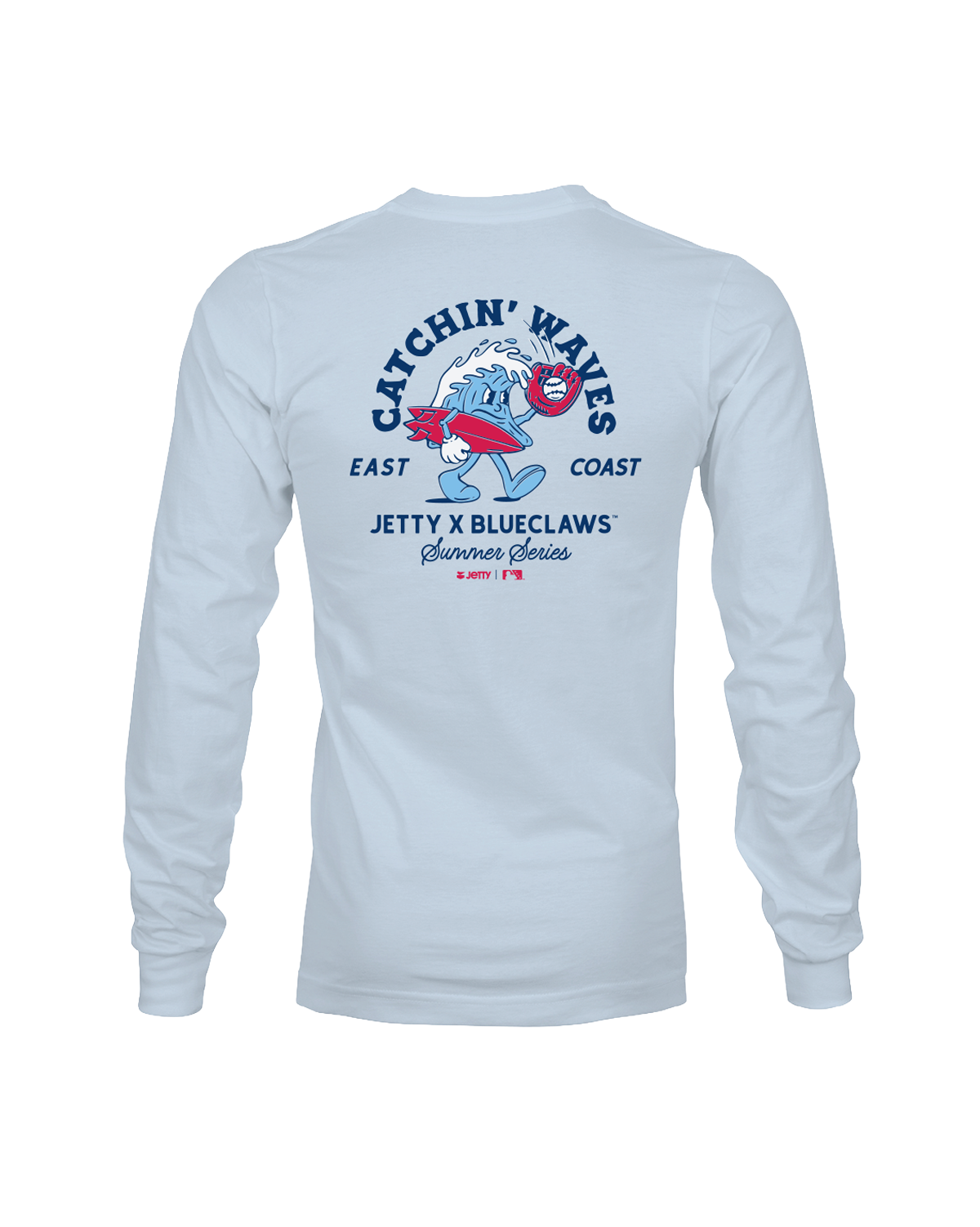 Jersey Shore BlueClaws Jetty X BlueClaws Catchin' Waves Long Sleeve