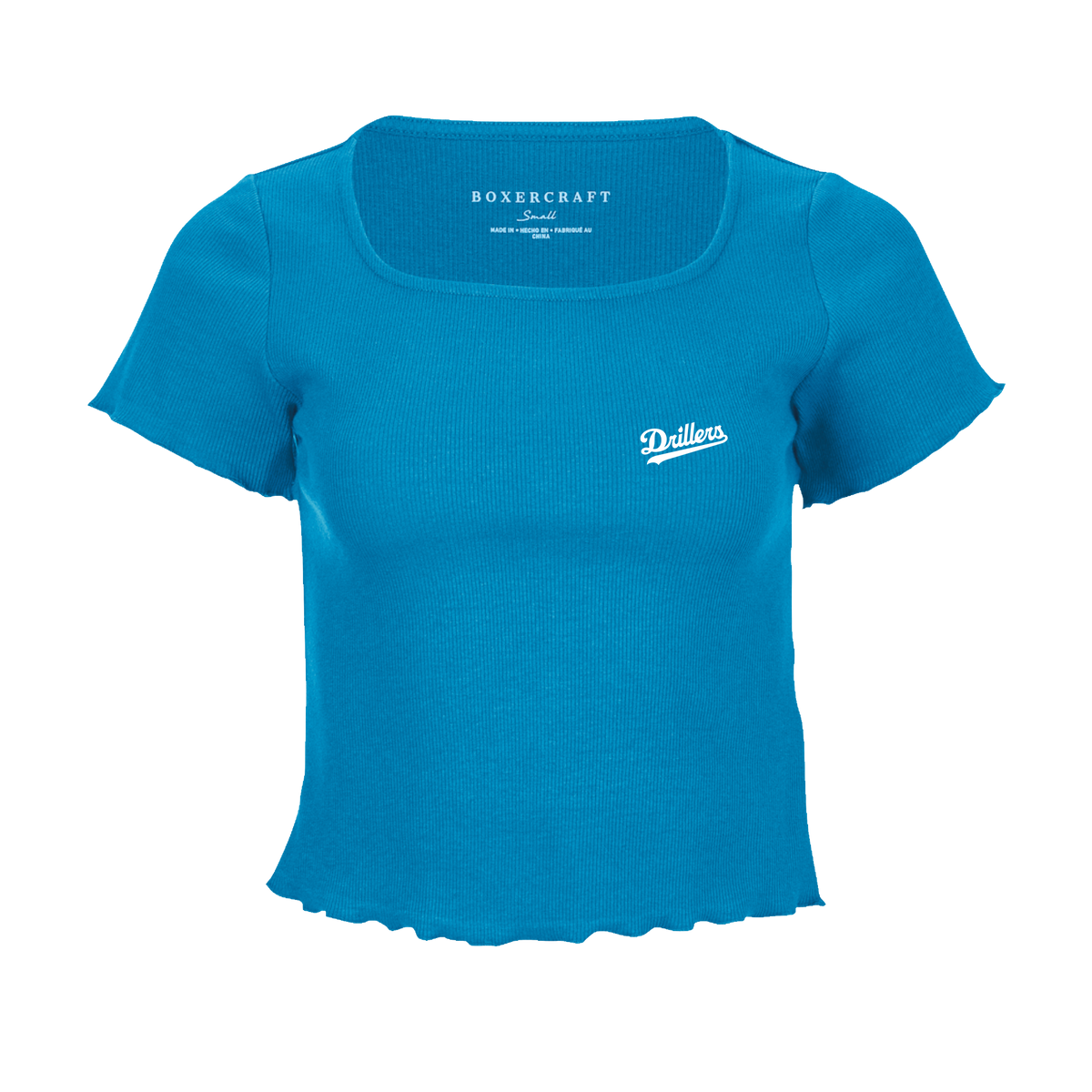Tulsa Drillers Ladies Ribbed Crop Top