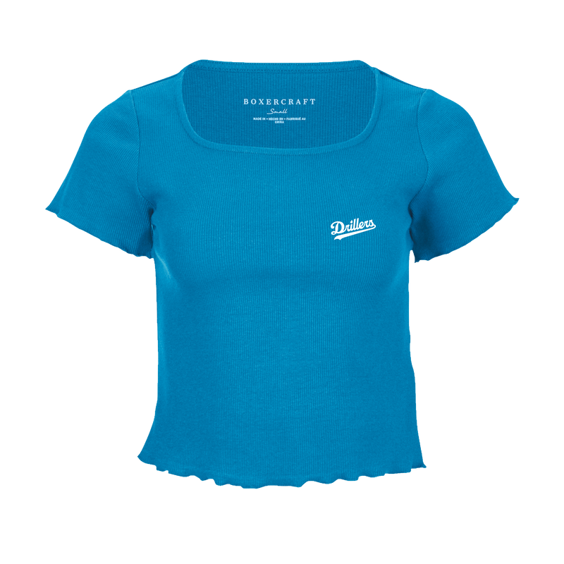 Tulsa Drillers Ladies Ribbed Crop Top
